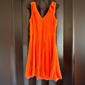 Ann Taylor Bold Orange Dress
